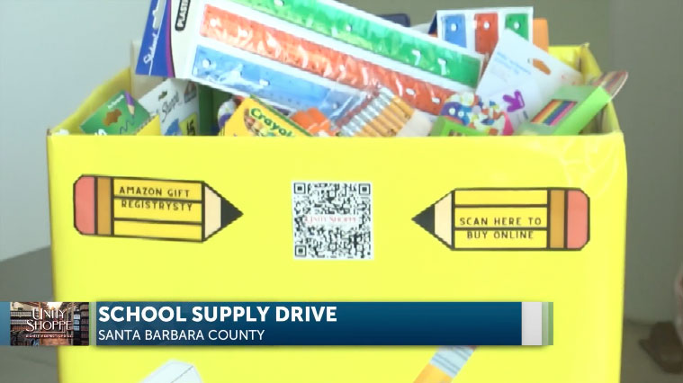 school supply drive video poster