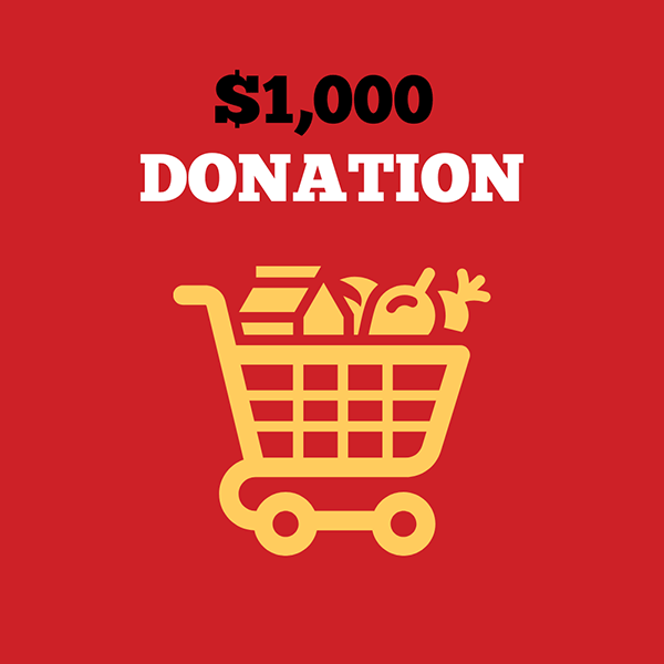$1000 donation block