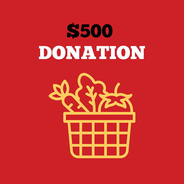 $500 donation block