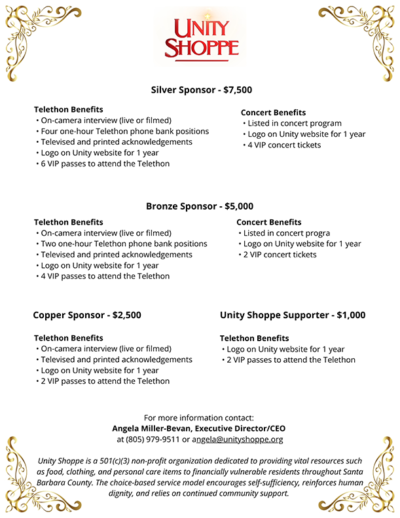 2026 Telethon Sponsorship Deck